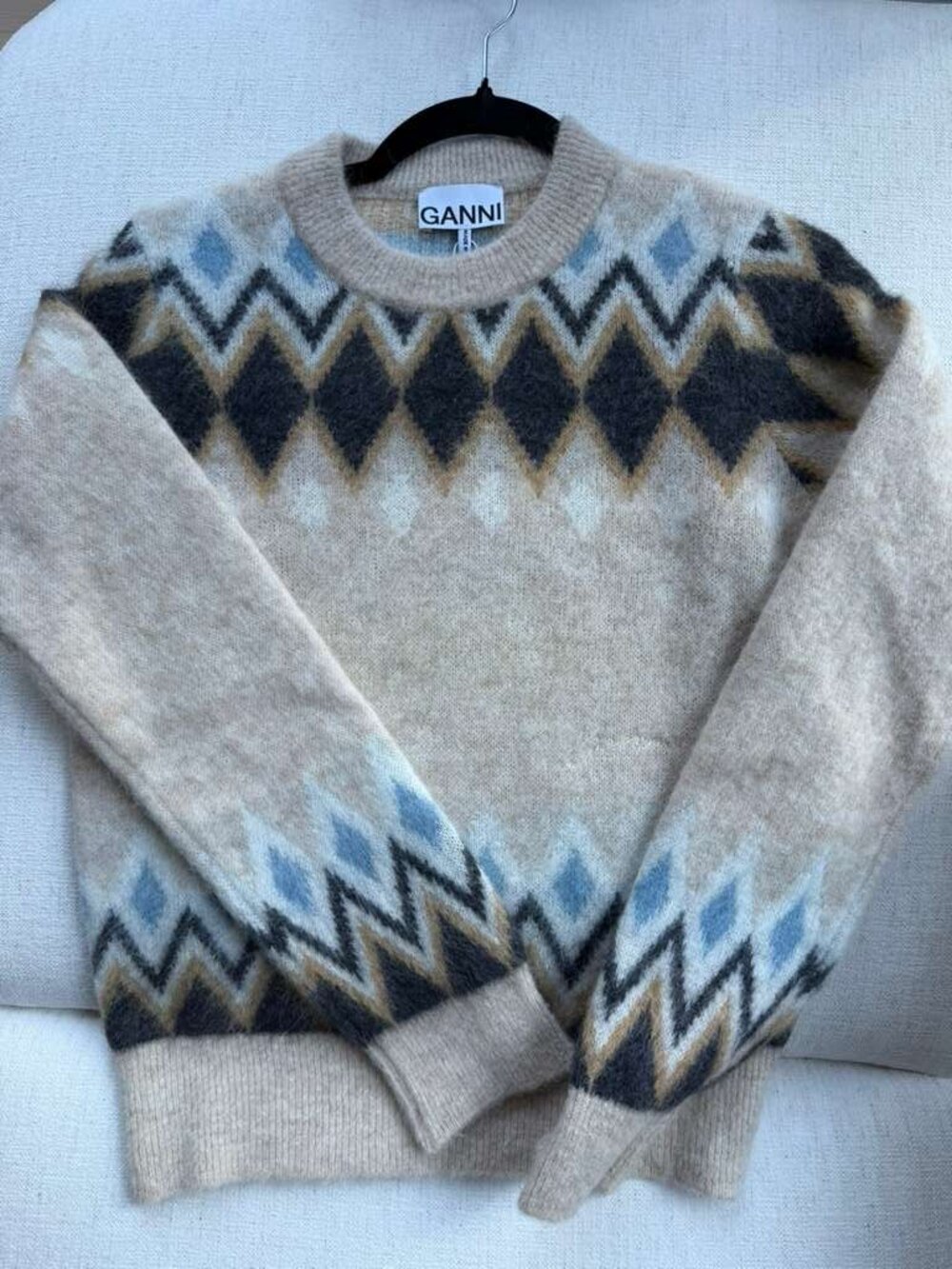 GANNI Fine Brushed Alpaca Sweater